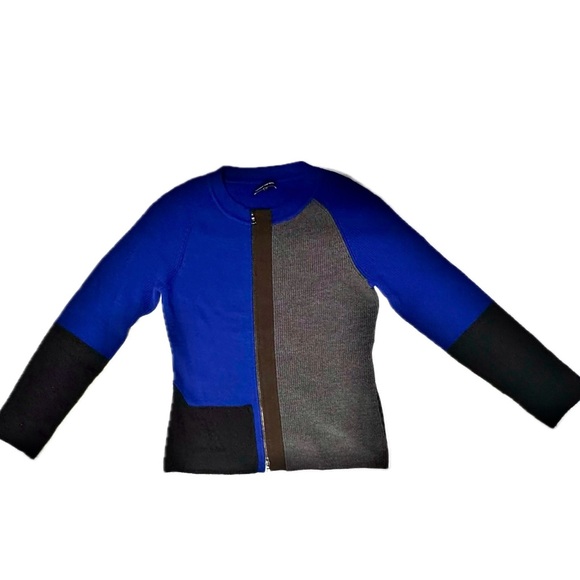 Narciso Rodriguez Blue and Gray Sweater/jacket - Picture 2 of 5